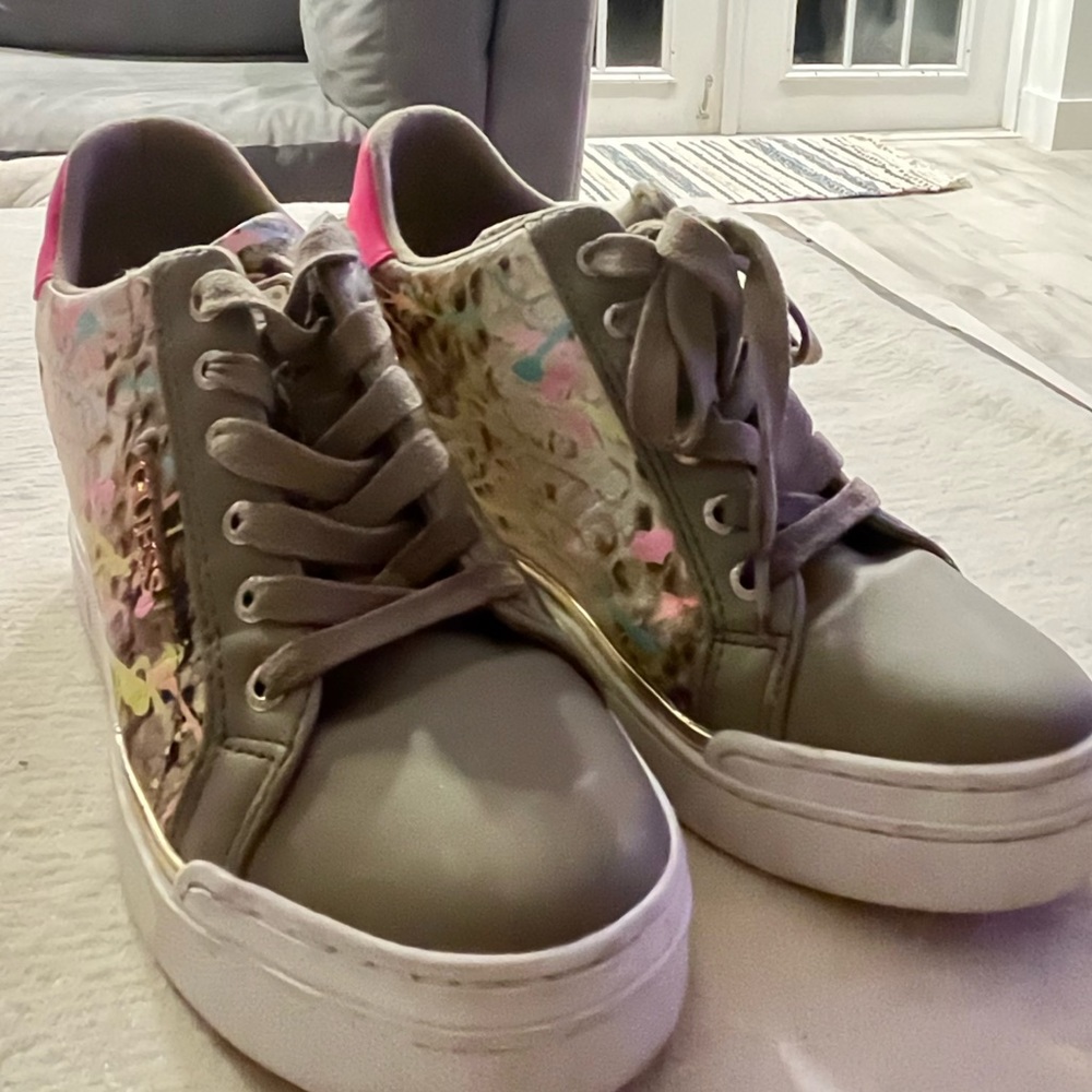Guess Flow Snakeskin Wedge Sneakers